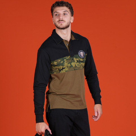 Multicolored long-sleeved polo shirt Ruckfield New Zealand Army