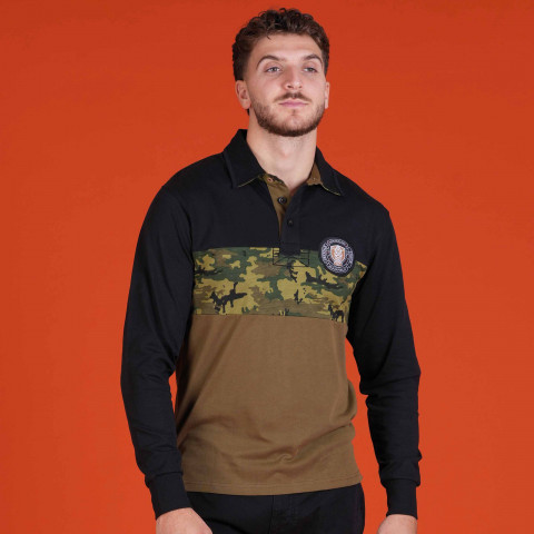 Multicolored long-sleeved polo shirt Ruckfield New Zealand Army