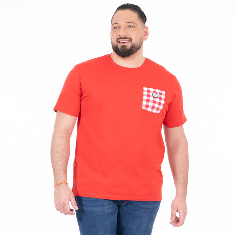 Ruckfield x Cochonou red short-sleeved T-shirt