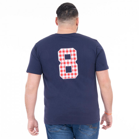 Ruckfield x Cochonou navy blue short-sleeved T-shirt