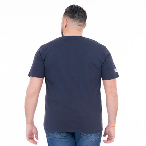 Ruckfield x Vache qui Rit navy blue screen-printed T-shirt