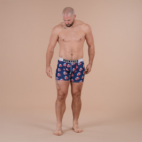Ruckfield x Vache qui Rit navy blue boxer shorts