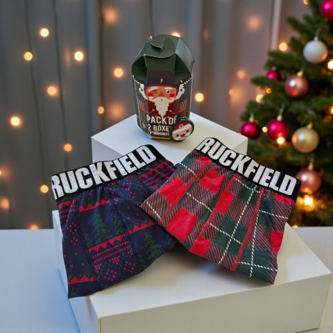 Pack of 2 boxer shorts + Ruckfield Noël key ring