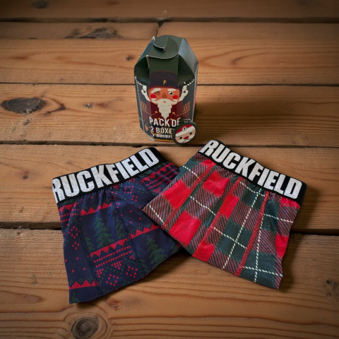 Pack of 2 boxer shorts + Ruckfield Noël key ring
