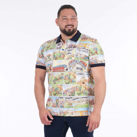 BD Ruckfield x Asterix printed short-sleeved polo shirt