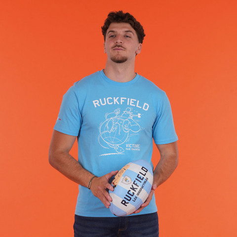 Ruckfield & Asterix light blue short-sleeved T-shirt