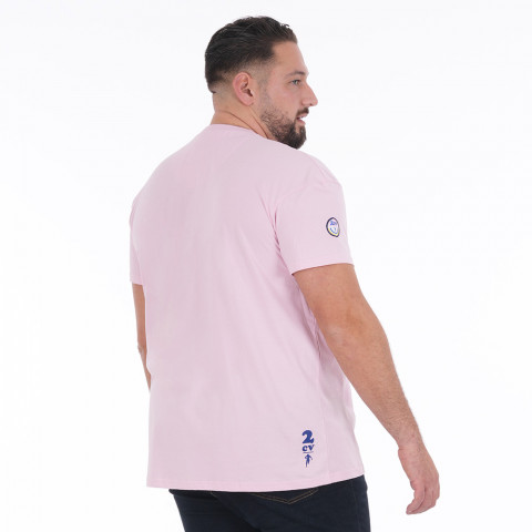 Ruckfield x 2CV pink short-sleeved T-shirt