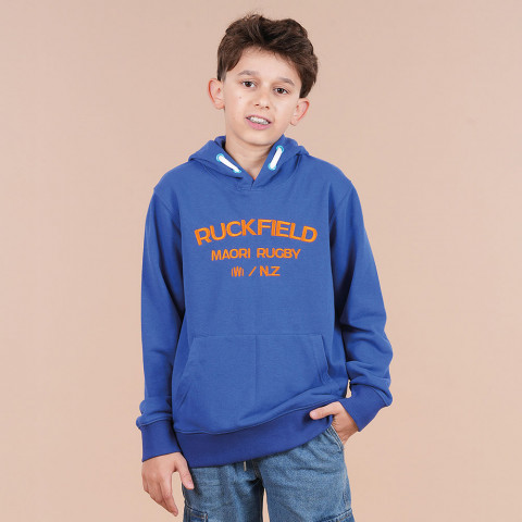 Ruckfield Children's Maori Rugby Hoodie dark blue