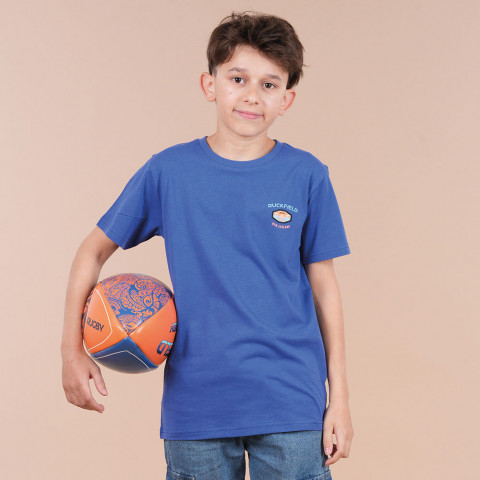 Ruckfield Children's Maori Rugby short-sleeved T-shirt dark blue