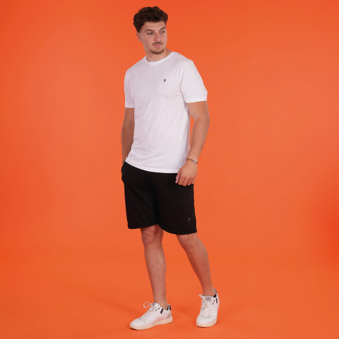 Ruckfield essential black fleece shorts