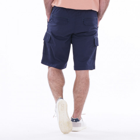 Bermuda cargo Ruckfield essentiel bleu marine GOTS