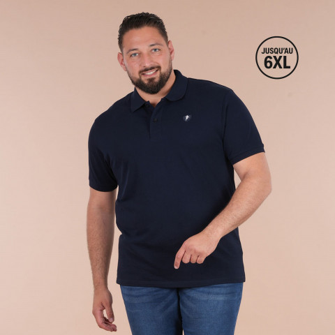 Navy blue short-sleeved polo shirt Ruckfield Essentiel	