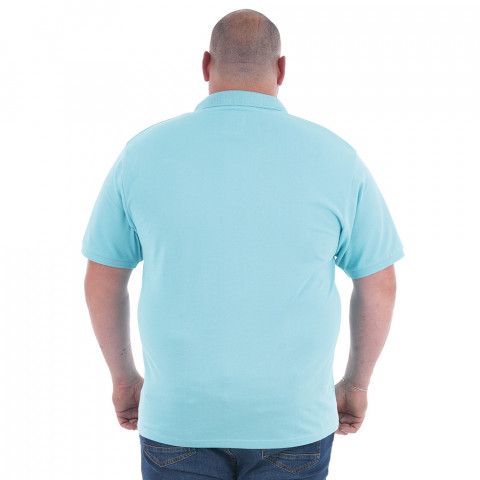 Turquoise blue short-sleeved polo shirt Ruckfield Essentiel