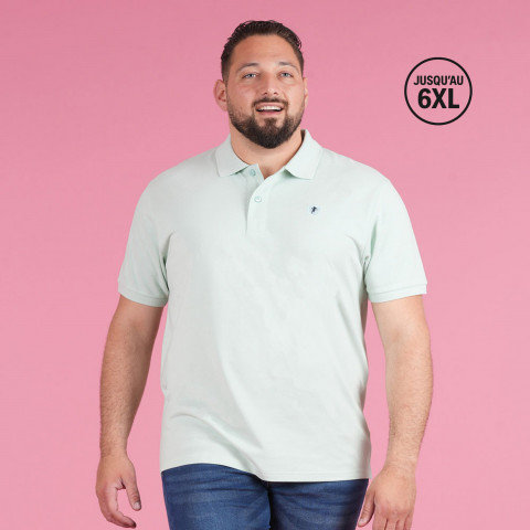 Ruckfield Essentiel water green short-sleeved polo shirt