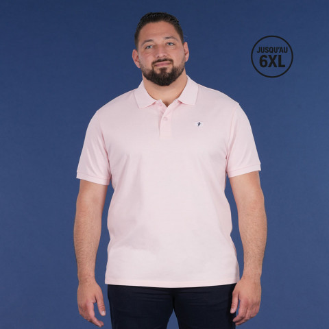 Pink short-sleeved polo shirt Ruckfield Essentiel