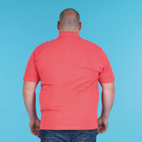 Ruckfield Essentiel red short-sleeved polo shirt