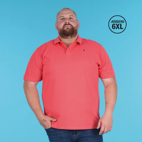 Ruckfield Essentiel red short-sleeved polo shirt