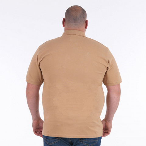 Ruckfield Essentiel beige short-sleeved polo shirt