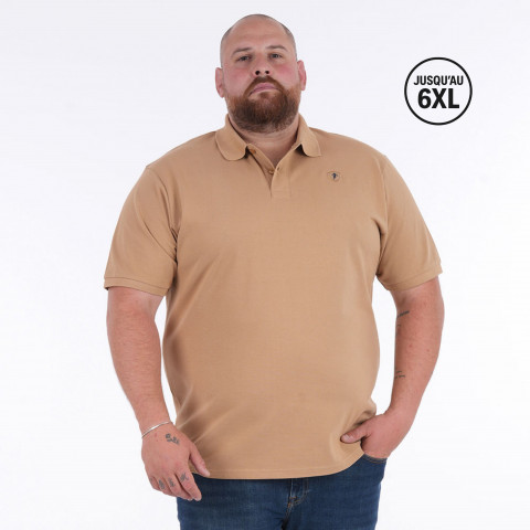 Ruckfield Essentiel beige short-sleeved polo shirt