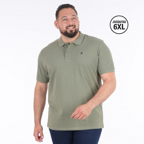 Ruckfield Essentiel short-sleeved khaki polo shirt