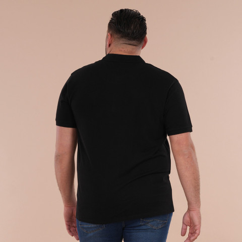 Black short-sleeved polo shirt Ruckfield Essentiel