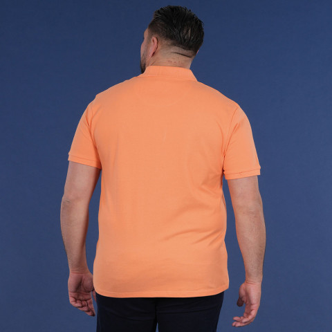Ruckfield Essentiel short-sleeved tangerine polo shirt