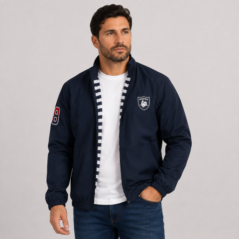 Ruckfield French Rugby Club windcheater navy blue