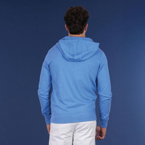 Light blue Ruckfield French Rugby Club zip-up hoodie