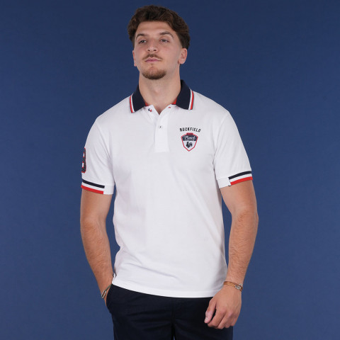 Short-sleeved polo shirt Ruckfield French Rugby Club white