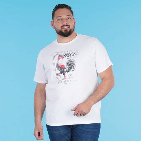 Short-sleeved T-shirt Ruckfield French Rugby Club white
