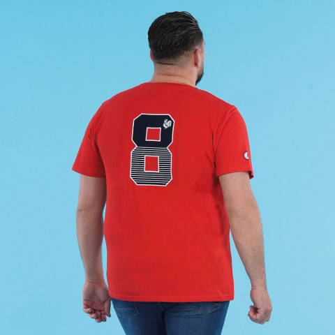 Short-sleeved T-shirt Ruckfield French rugby club red