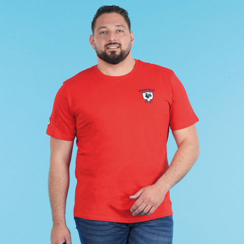 Short-sleeved T-shirt Ruckfield French rugby club red