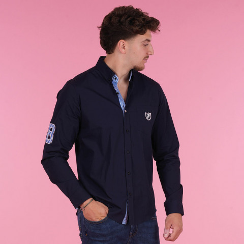 Long-sleeved shirt Ruckfield Members Club House Rugby navy blue