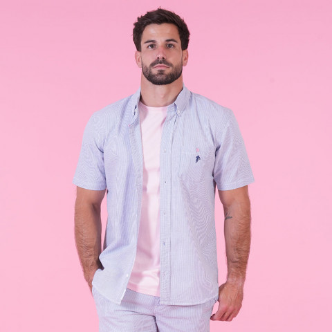 Blue and white striped shirt Ruckfield Le Club