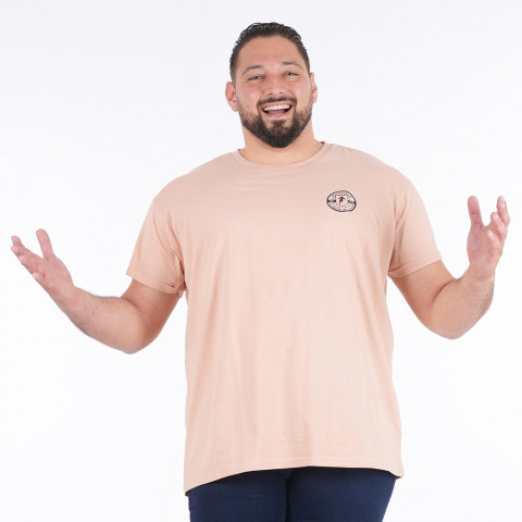 Oversized short-sleeved T-shirt Ruckfield Flowers of Rugby apricot