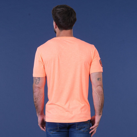 Bright orange Ruckfield Maori Rugby T-shirt