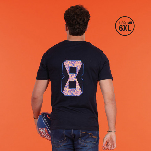 Navy blue Ruckfield Maori Rugby T-shirt