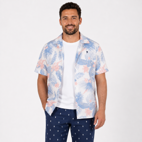 Palm Beach Ruckfield blouse light blue