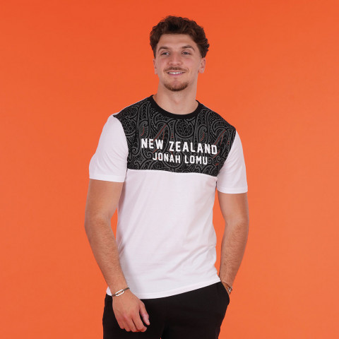 Jonah Lomu by Ruckfield short-sleeved white T-shirt