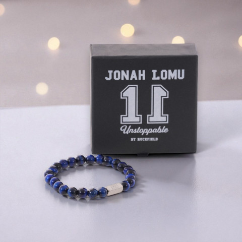 Jonah Lomu bracelet obsidian beads