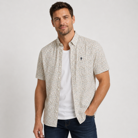 Chemisette Grande taille homme Ruckfield – Voile de coton du S au 5XL