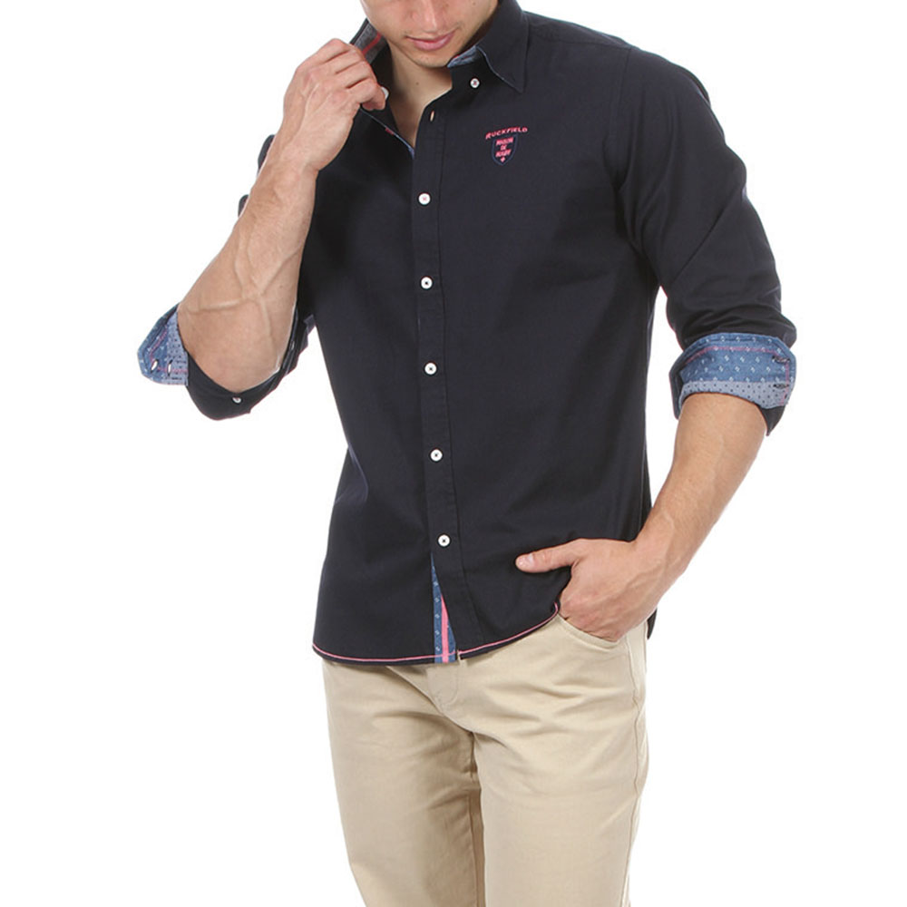 Ruckfield Chemise Marine Maison de rugby Bleu