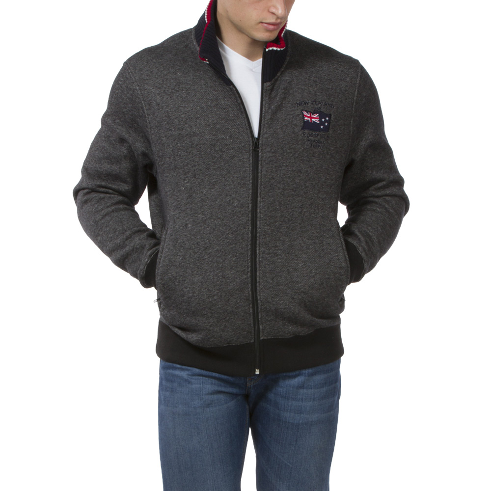 Sweat zippé gris chiné Outdoor