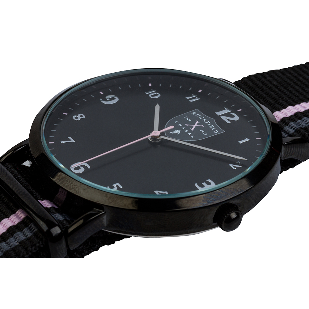 Montre rugby anniversaire noir