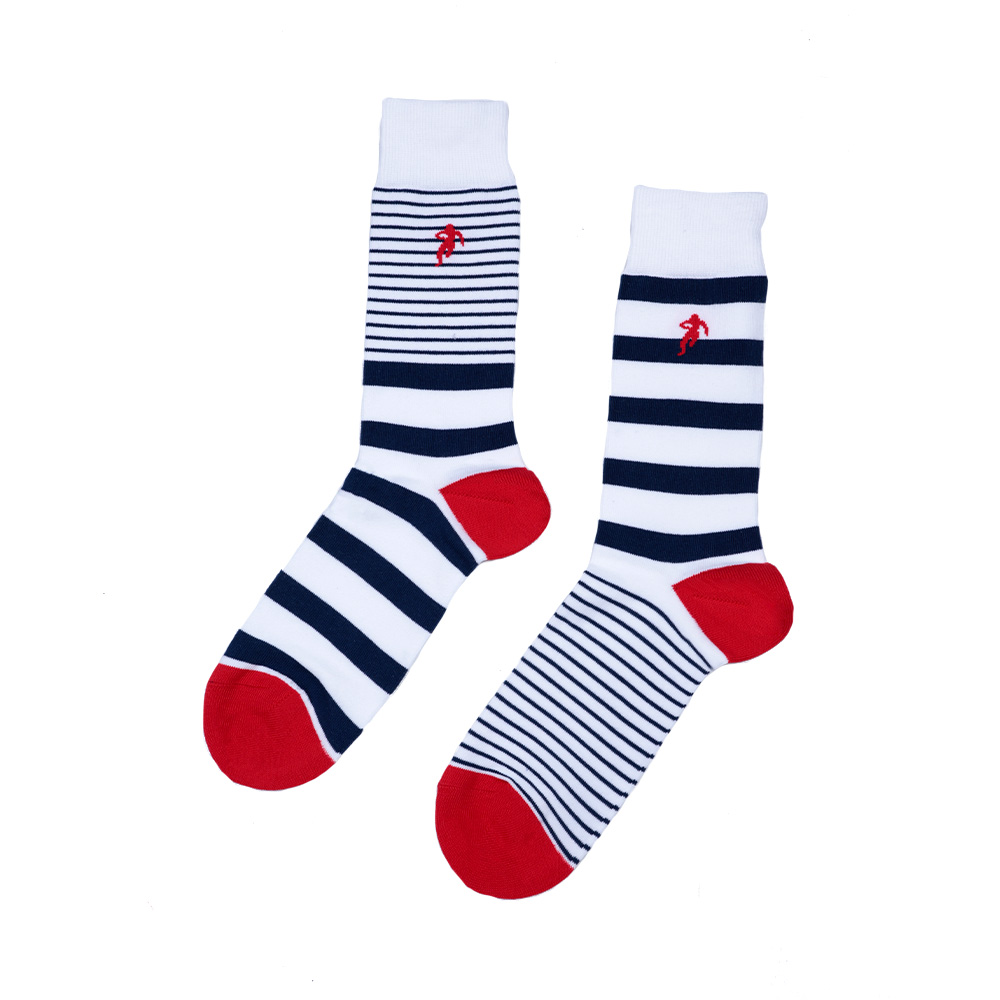 Chaussettes rayées homme