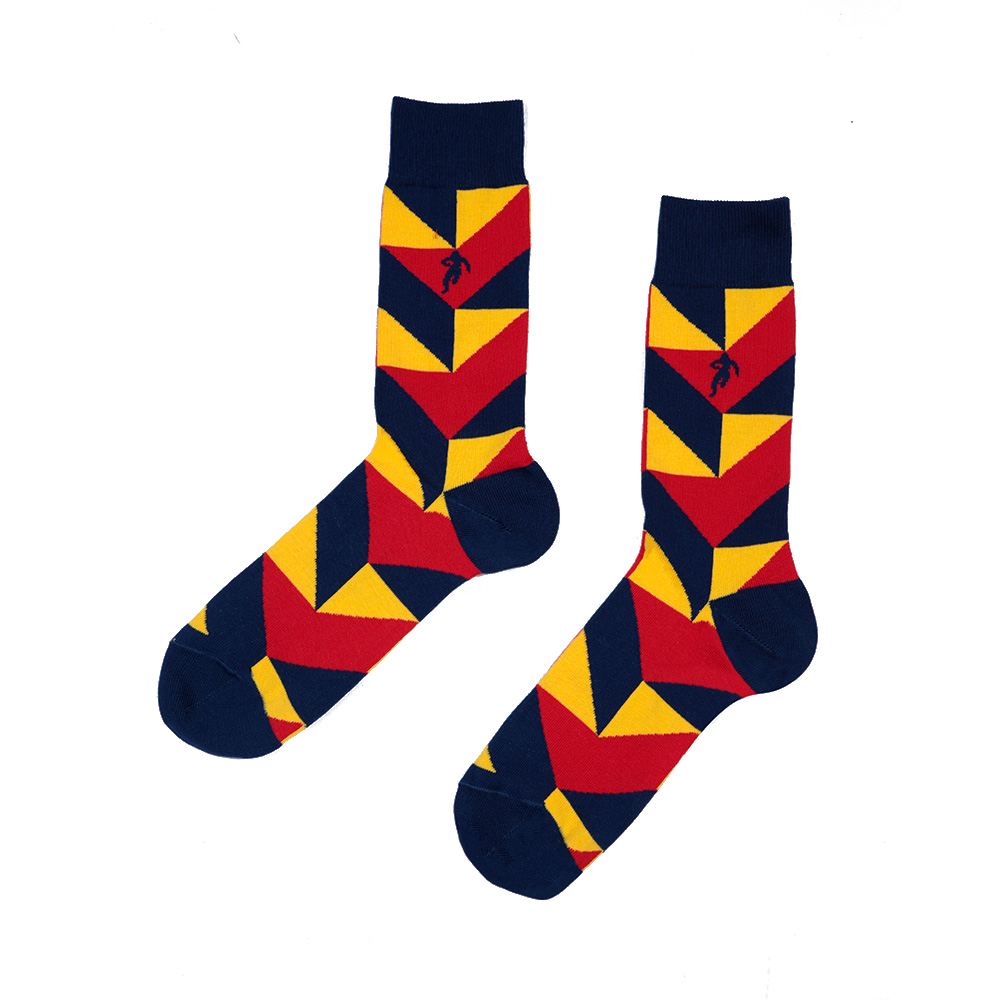 Chaussettes à motifs rouge