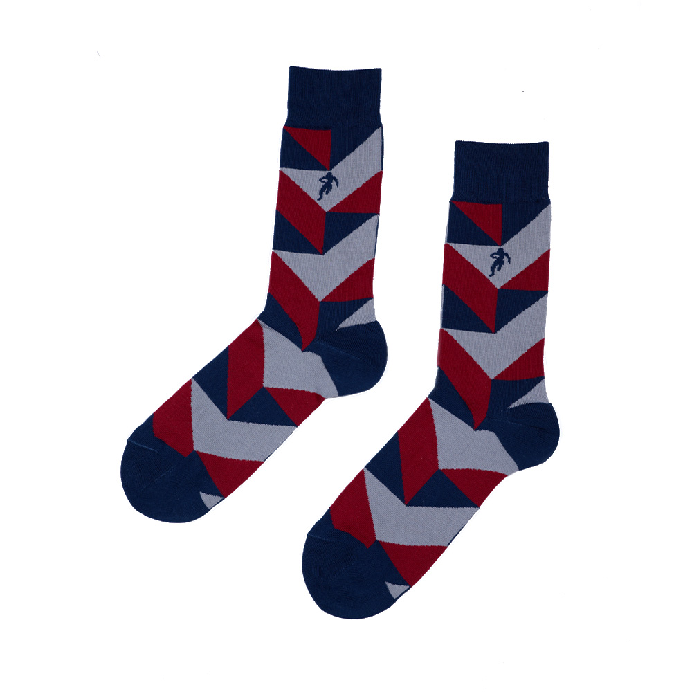 Chaussettes à motifs grise