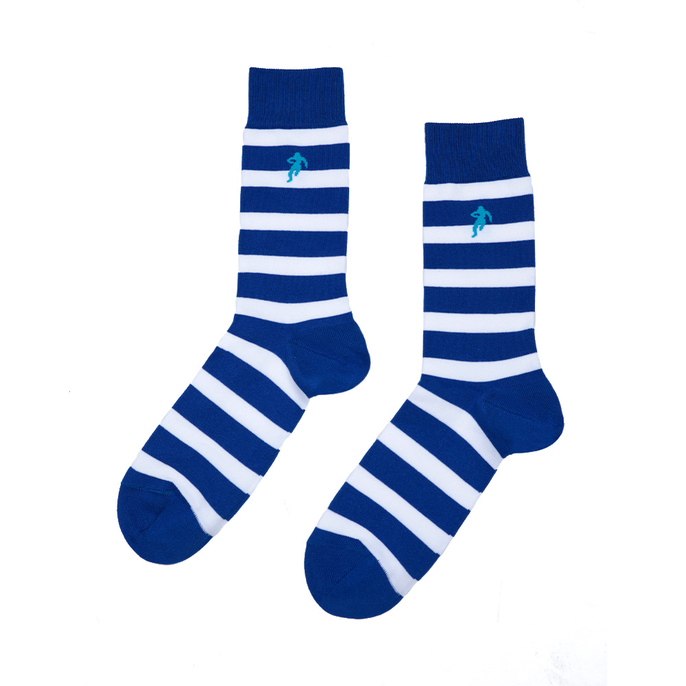 Chaussettes rugby bleu
