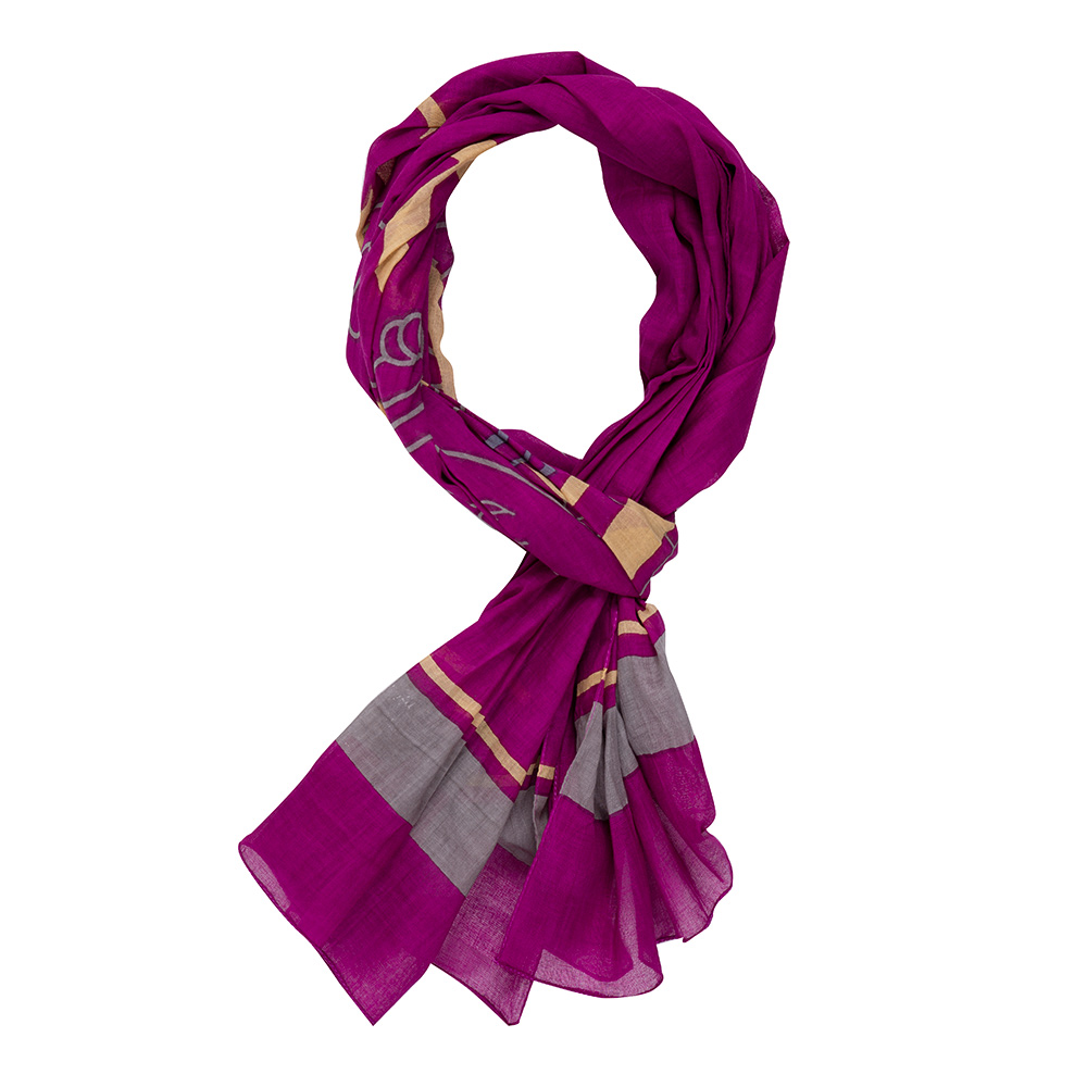 Chèche fushia homme