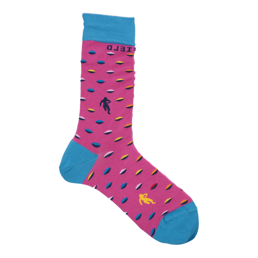 Chaussettes rouge foncé à motifs ballon